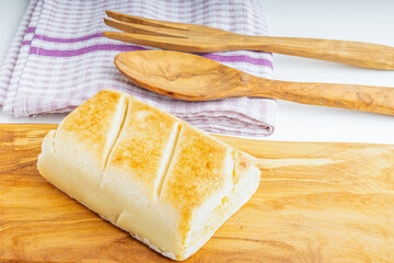 Pan de Cadiz Typical sweet from Andalusia, Spain. Baked dessert of marzipan for christmas. © josevgluis
