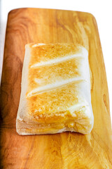 Pan de Cadiz Typical sweet from Andalusia, Spain. Baked dessert of marzipan for christmas. © josevgluis