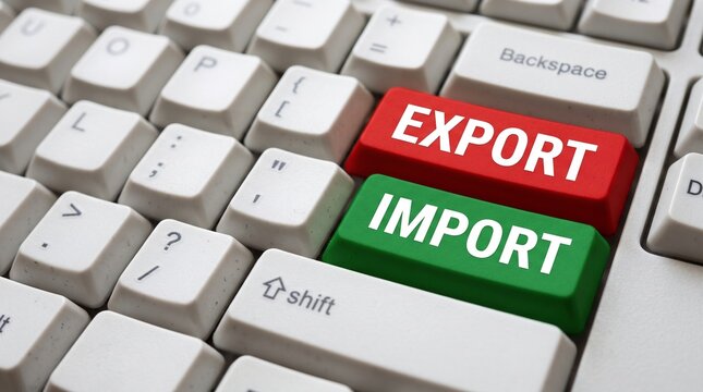 Import and Export computer keyboard keys for business and trade