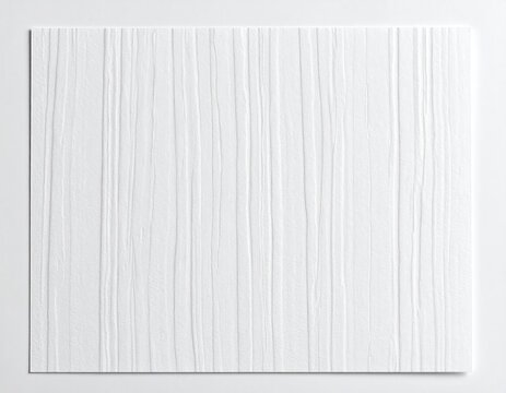 Clean white surface with subtle vertical textured lines creating depth