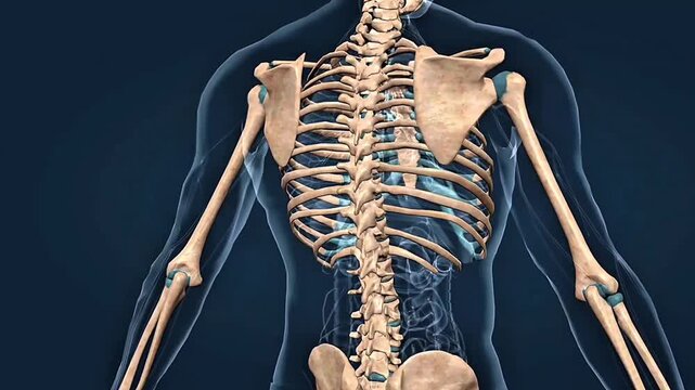 The human skeleton consists of 206 bones that provide support, protect organs, and enable body movement.