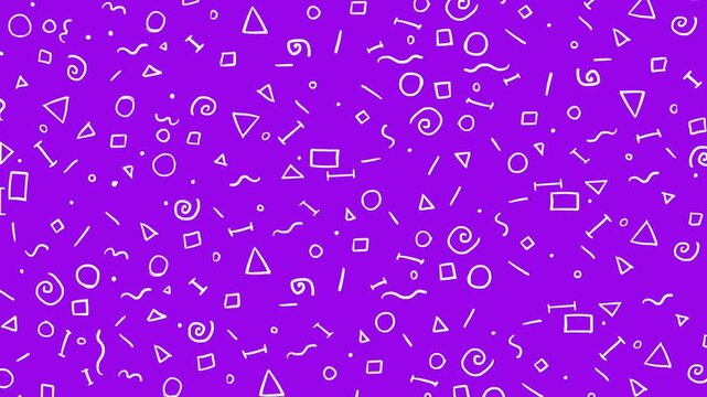 Neon Purple seamless pattern animation