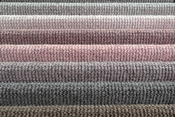 Abstract rustic fluffy carpet in pastel tones, fabric texture interior design wallpaper background. © IKT224