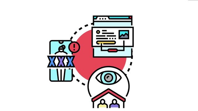 Private implementation concept communicating data security, online privacy, restricted digital content, and personal information protection in a modern technological environment