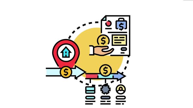 Processing customer remittances concept illustrates money transfers, financial accounting, and business operations, focusing on receiving and managing payments from clients efficiently