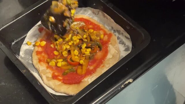 Making atta pizza home made