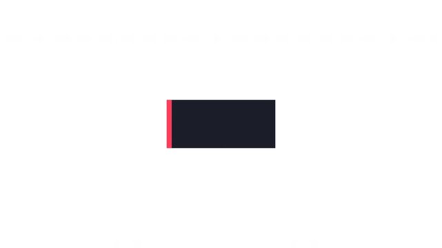 Minimalist digital glitch animation with red and black rectangles