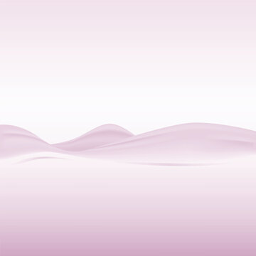 Soft Pink Wave Landscape Abstract Background Vector Illustration