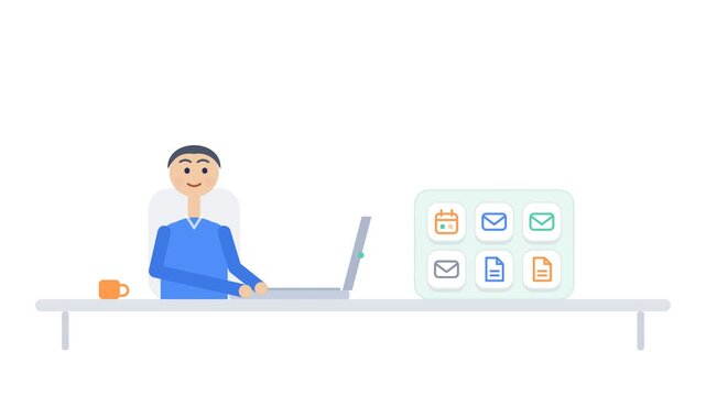 Stressed office worker managing digital overload and mental health