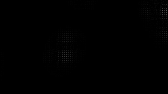  Animated abstract technology dark background random dots and grid 4K.