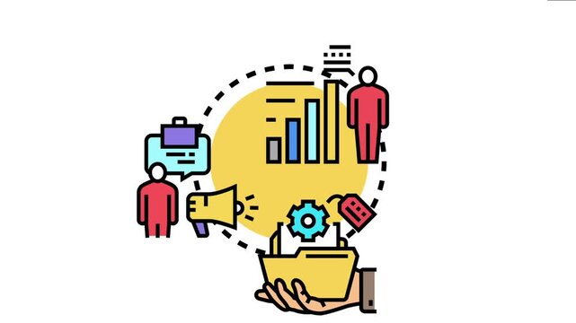 Professional capability concept skill development. Career growth. Business promotion. And effective management of information through teamwork and education. Enhancing personal potential