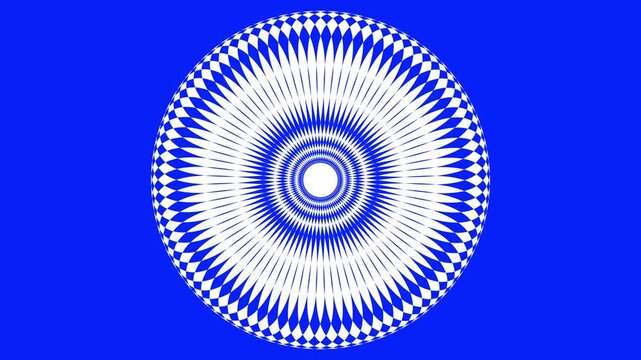 MANDALA 4K BLUE SCREEN