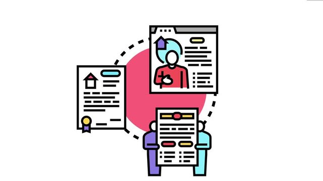 Property documents workflow showing stakeholders reviewing real estate agreements for buying, selling, or ownership, highlighting legal paperwork and notarized deeds
