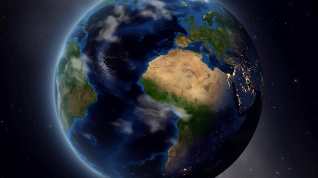 Earth Zoom In Animation to Navsari India with Map Pin