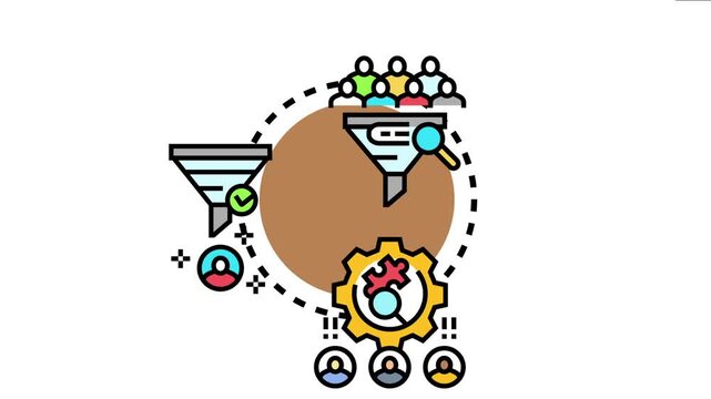 Prospect qualification sorting potential customers, using sales funnels and lead generation analysis, identifying qualified individuals for business growth and marketing strategy