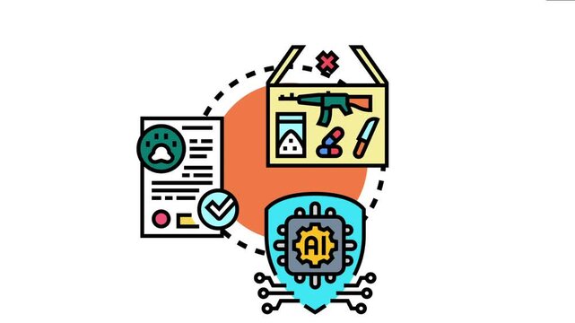 Digital shield and document protecting intellectual property, the concept of copyright security against unauthorized use, harmful materials, and artificial intelligence misuse