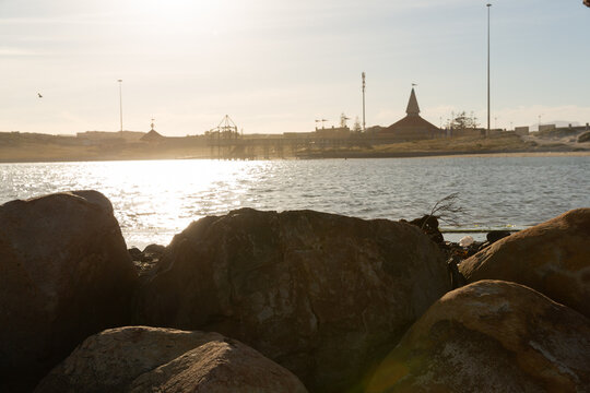 River and rocks on a sunny day