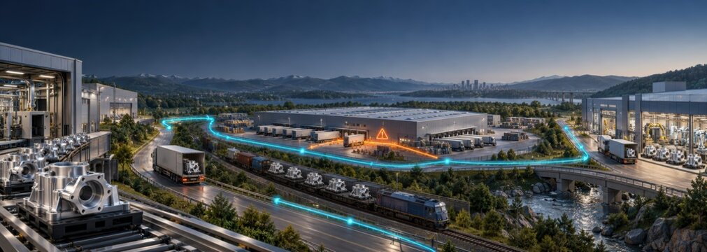 Industrial Component Supply Chain with AI Disruption Prediction