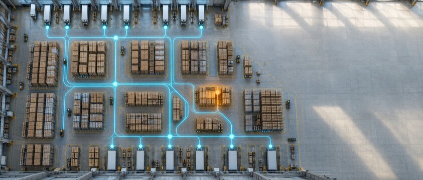 AI Predictive Inventory Planning on Automated Warehouse Floor