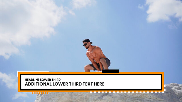 Screen Lines Lower Third 3 &ndash; Dynamic Screen Line Animations, Digital Scan Effects, Abstract Linear Patterns and Modern Technology Overlays for Promos, Openers and Social Media Videos