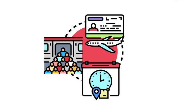 Public transit fare details concept travel, booking, payment, and scheduling for various transportation modes including air travel and public transportation