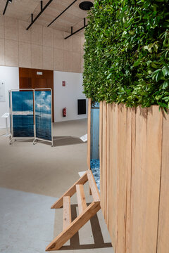 Biel March, "tot el pes de l'exist&egrave;ncia" ("The Full Weight of Existence"),  2025, installation, exhibition 'Ara veur&agrave;s en Blai Bonet', Sala S'Abeurador, Santany&iacute;, Mallorca, Balearic Islands, Spain