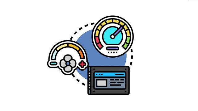 Digital solid state drive hardware increasing load speed with fast performance settings and optimal cooling, representing efficient data processing for web or application use