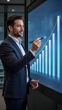Handsome Confident Businessman in Formal Suit, Professional Executive Portrait Representing Corporate Success, Leadership, Management, and Business Career