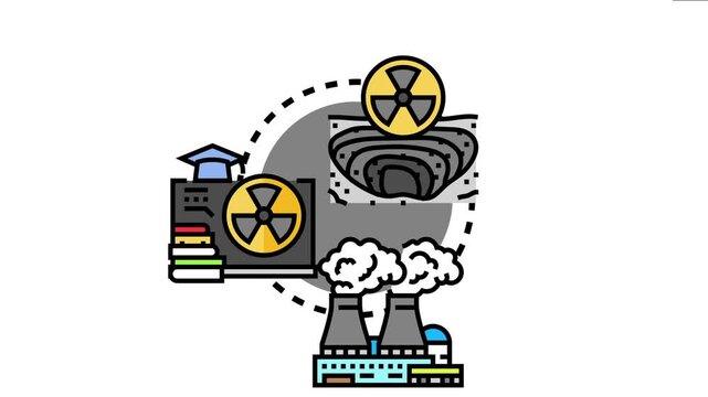 Radioactive energy concept the process of extracting, utilizing, and generating electricity from nuclear materials, emphasizing sustainable power production and scientific research