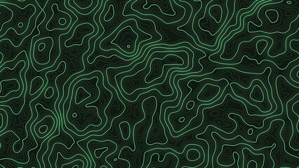 Neon Green Topographic Map Background Contour Lines © Nusrat007