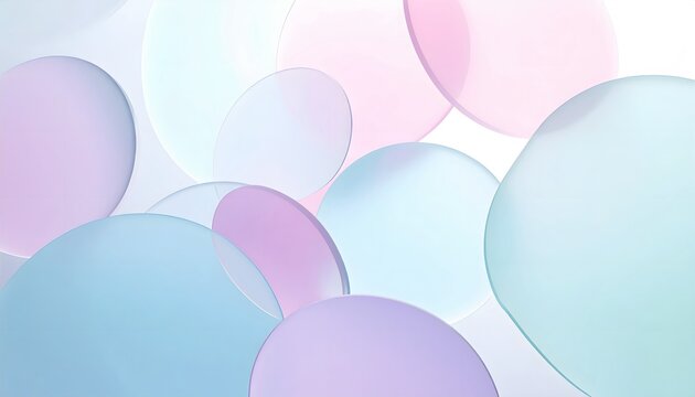 Soft pastel-colored balloons floating in a light background for celebration themes