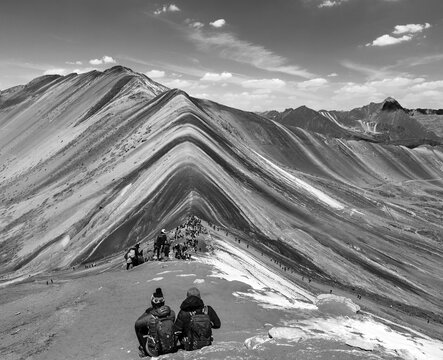 Rainbow mountain Cuzco region in Peru