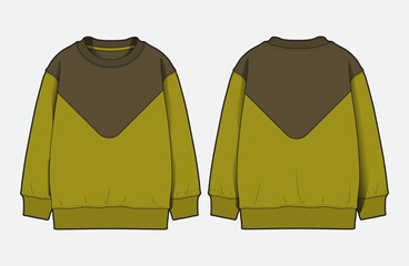 Modern Menswear Sweatshirts with Colorblock Cut and Sew Details © 1312124