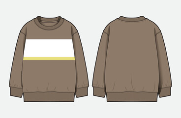 Modern Menswear Sweatshirts with Colorblock Cut and Sew Details © 1312124