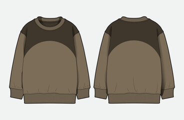 Modern Menswear Sweatshirts with Colorblock Cut and Sew Details © 1312124