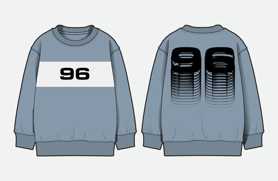 Modern Menswear Sweatshirts with Colorblock Cut and Sew Details