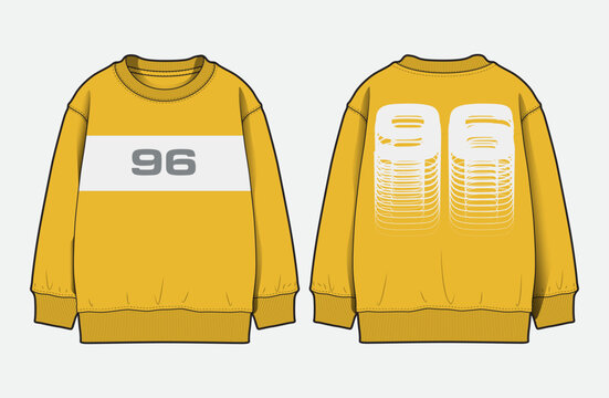 Modern Menswear Sweatshirts with Colorblock Cut and Sew Details