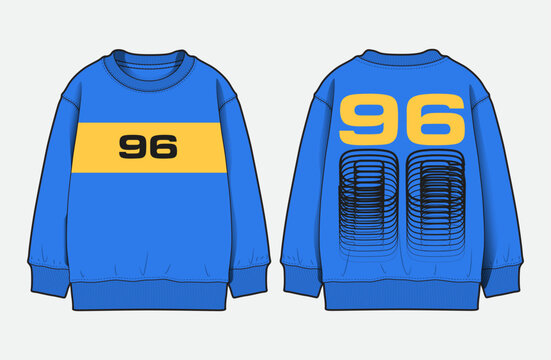 Modern Menswear Sweatshirts with Colorblock Cut and Sew Details