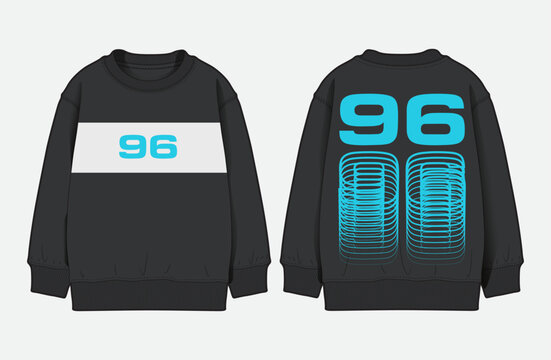 Modern Menswear Sweatshirts with Colorblock Cut and Sew Details