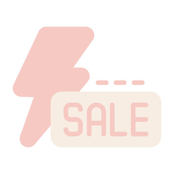 Flash Sale Symbol Vector Icon Design