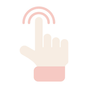 Hand Clicking Mouse Vector Icon Design
