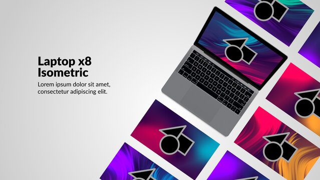 Creative Devices Laptop 5 &ndash; Stylish Laptop Screen Mockups, Animated Notebook Displays and Creative Device Presentations for Website Showcases, App Promos and Digital Branding