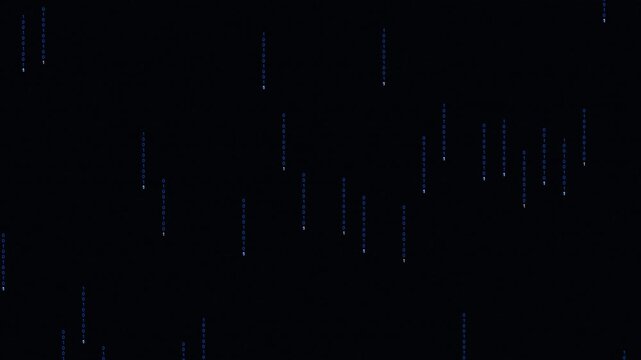 Cinematic Black Binary Code Stream | Cyber Whirling Background (Fashion Background)