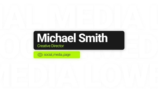 Modern Social Media Lower Third 01
