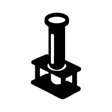test tube vector silhouette