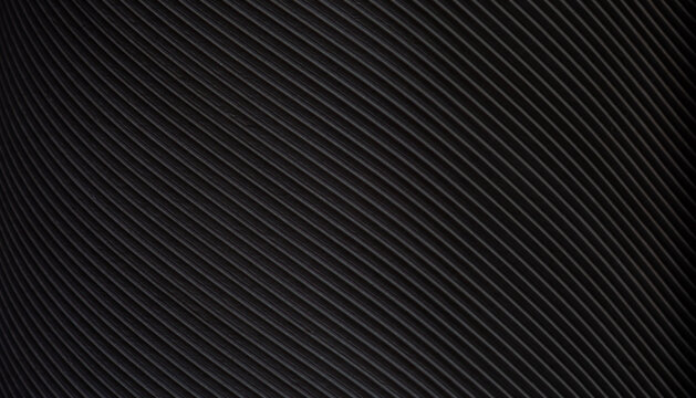 Black Diagonal Corrugated Line Texture Surface Background Full Frame,Black and white embossed texture of parallel lines,plastering of white concrete wall in seamless black line embossed patterns for 