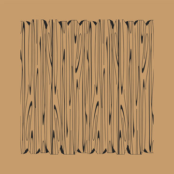 Abstract Black Wood Grain Texture on Brown Background, Rustic Timber Pattern