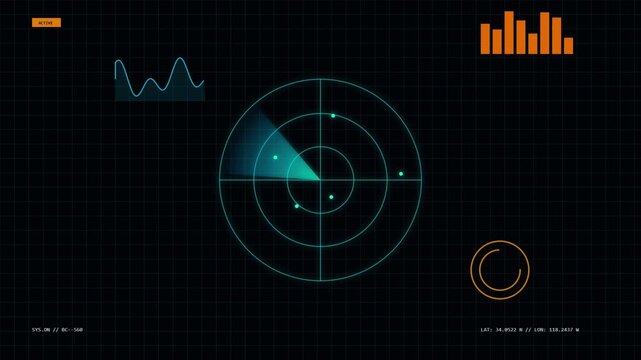 Radar screen displays a signal intensifying across multiple frames