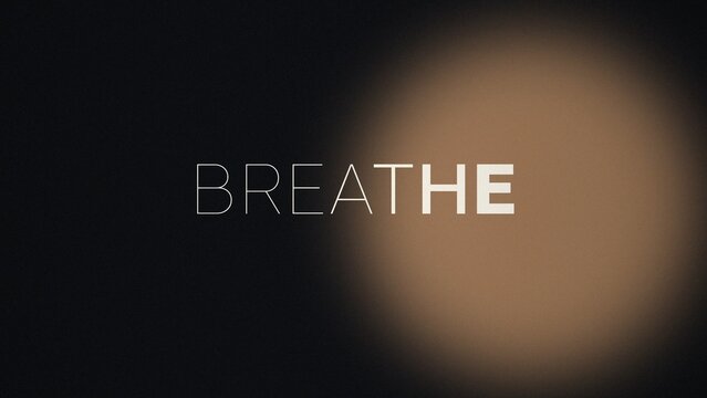 Breathing Light Sweep Variable Font Text Intro