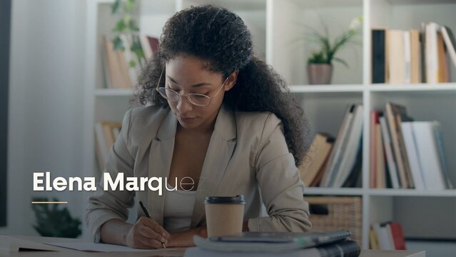 Elegant Signature Weight Morph Name Lower Third
